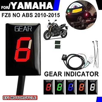 Digital Meter Display Yamaha FZ8 2010 2011 2012 2013 2014 2015 FZ 8 Motorcycle Accessories 1-6 Speed Gear Indicator Quick Configuration Meter Indicator Meter Display