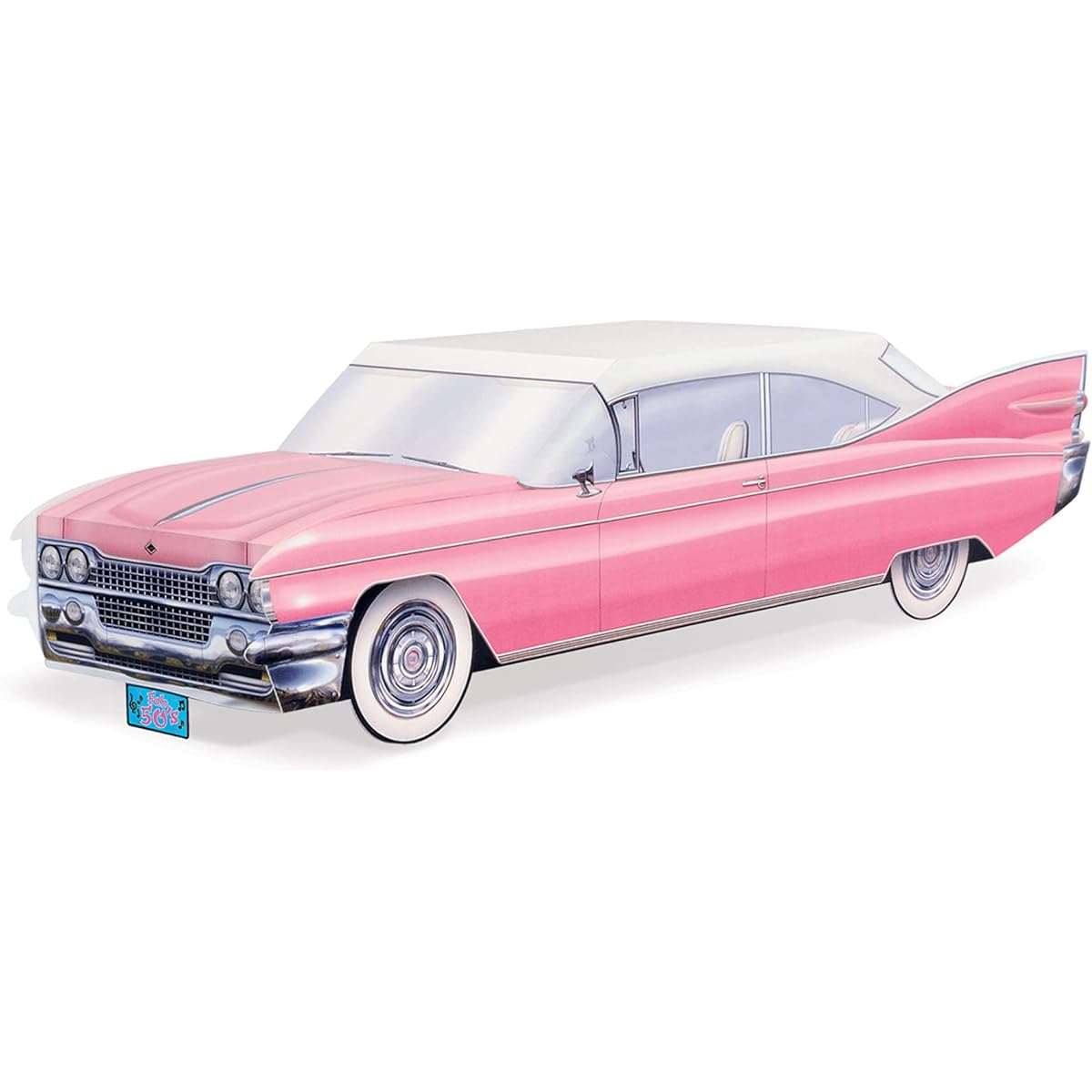 Beistle 50's Cruisin' Feet Car Centerpiece, 13 3/4", Multicolor