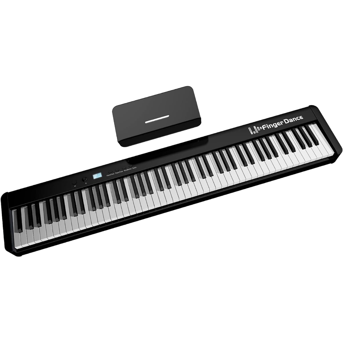 Electronic Piano Hammer Action 88 Keys for Beginners Semi Weighted with Pedal Dustproof Portable Electronic Piano Keyboard 88 Keys Wireless MIDI Compatible Adults