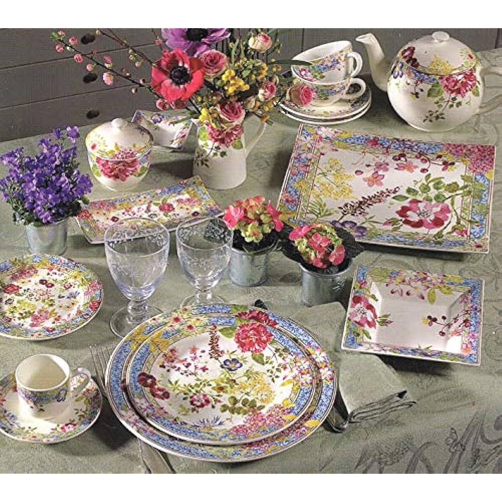 GIEN Mille Fleur Tea Cup & Saucer 16436PTB