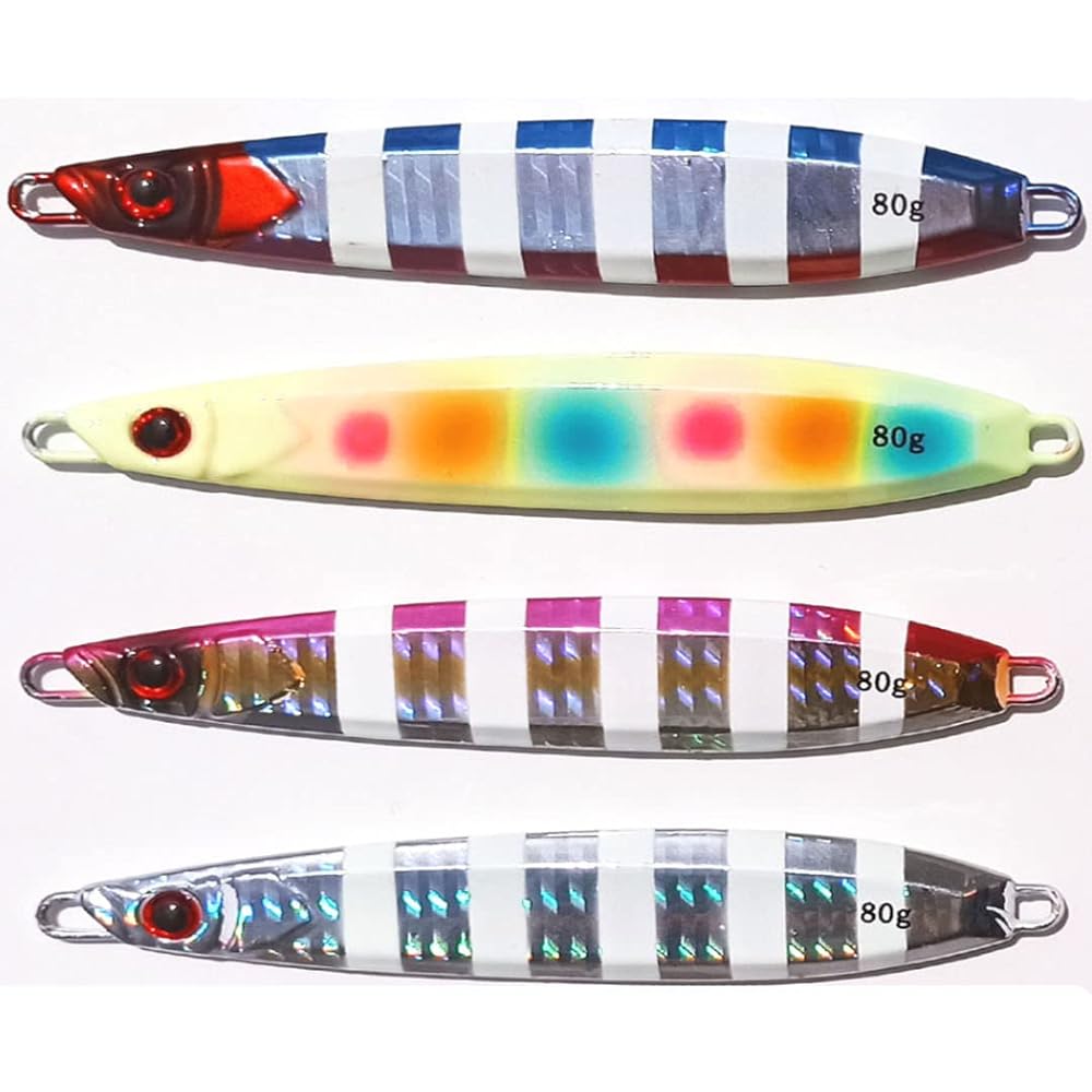 Metal jig 4 colors 1 set 60g/80g/100g/120g/150g
