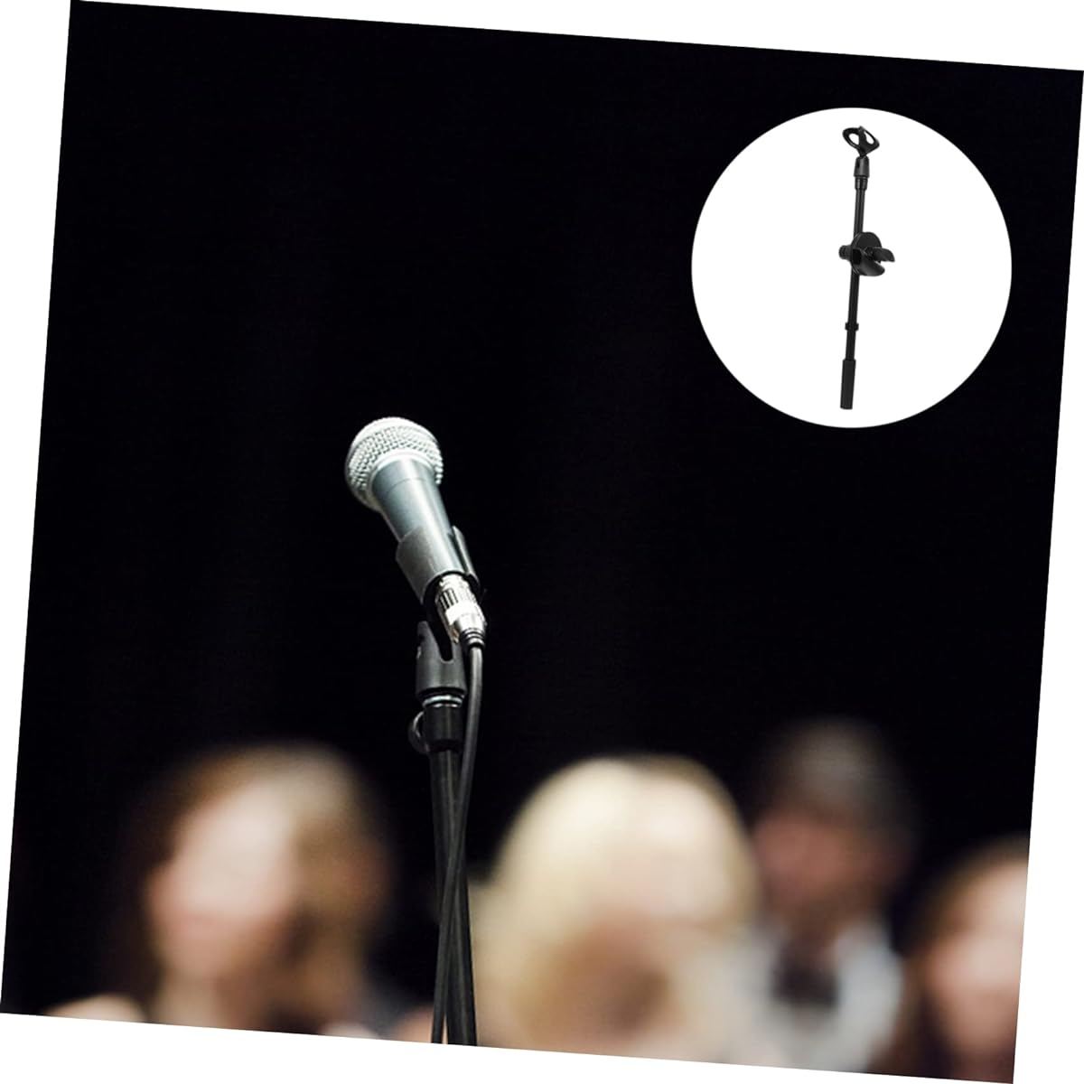 WHAMVOX Microphone Stand Telescoping Boom Arm Microphone Stand Arm Warmer Boom Arm Tripod Live Stream Desktop Accessories Microphone Arm Stand Floor Stand Microphone Boom Arm 1 Set