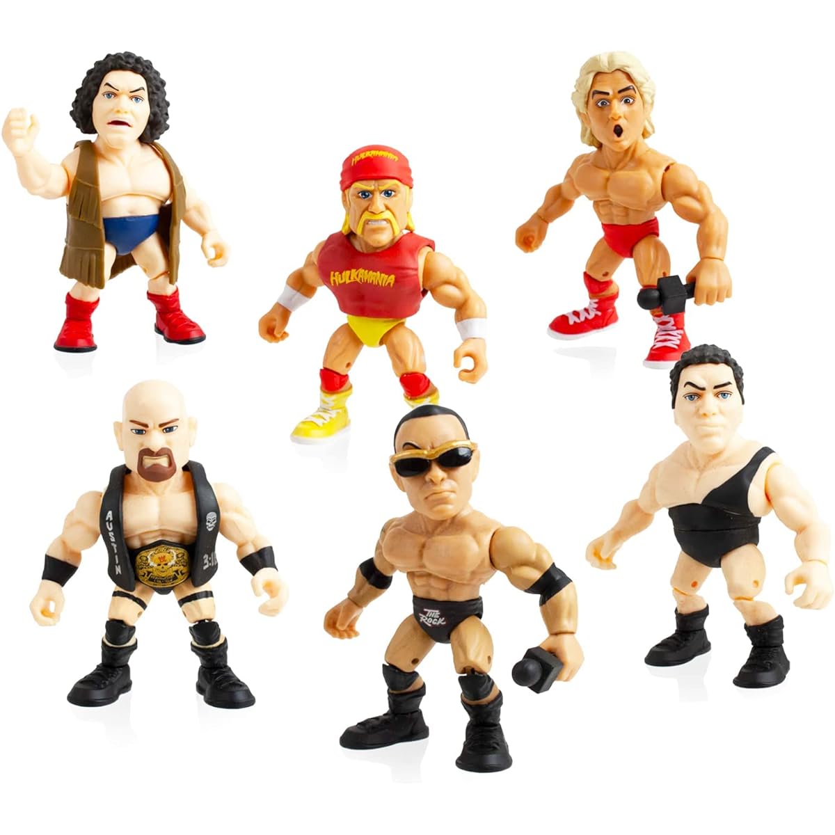 WWE Mystery Action Figure Set – WWE Vinyl Figure Set of 3 with Bonus | WWE Mystery Blind Bag Party Favors for Kids Boys