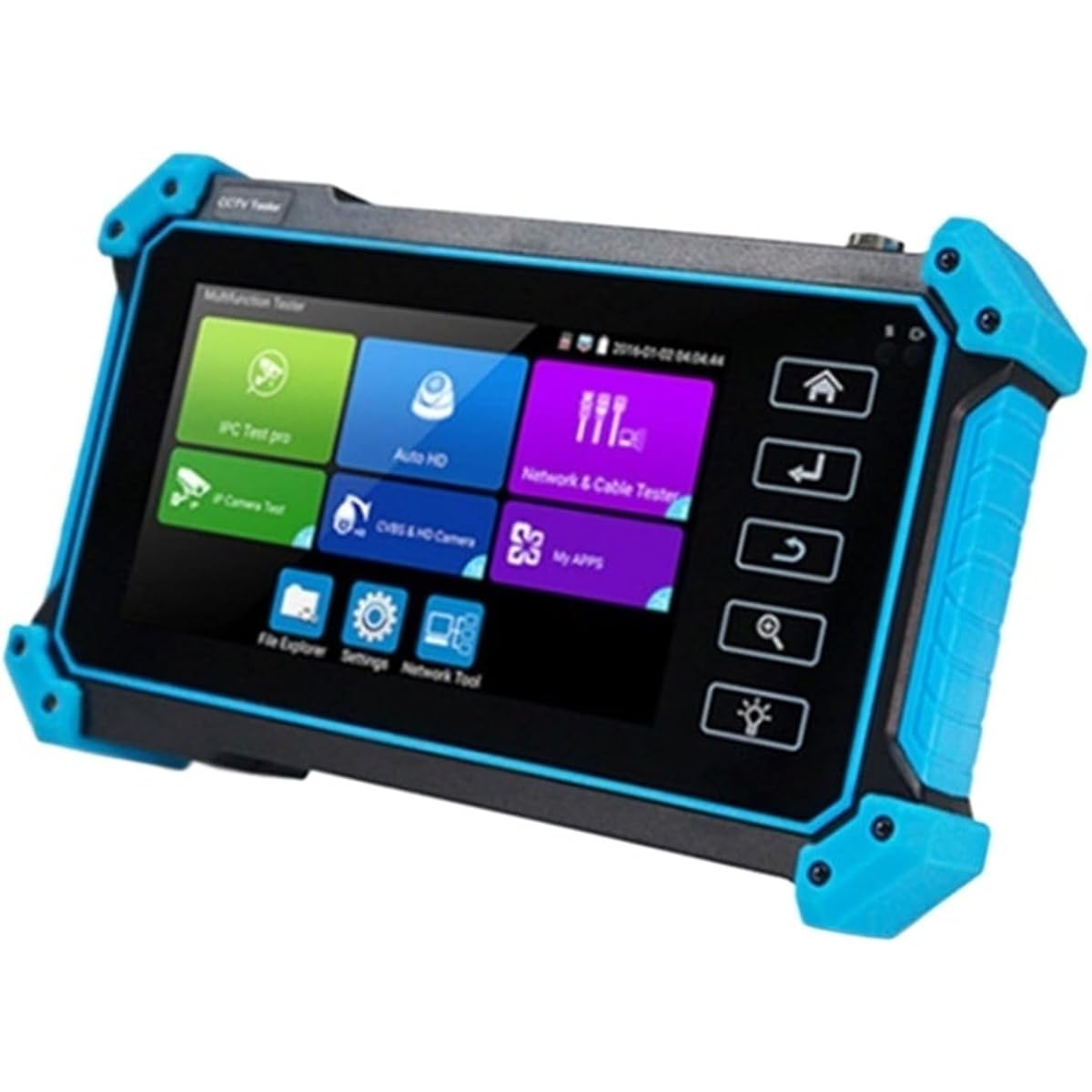Tester Rechargeable Coaxial Camera Tester CCTV Tester IPC-5200C Plus 5.4 Inch IPS Touch Screen 8MP IP CVI TVI AHD Analog 5 IN 1 VGA 4K HD Input HD IP Camera Tester Field Work Clear Image Easy Setup for Network Technicians (Color: IPC-5100 Plus, Size: A)