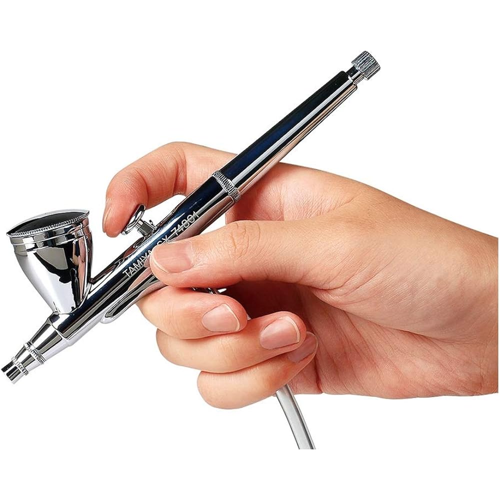 Tamiya Air Brush System No.63 Spray Work Compressor Advance (with Supermax Air Brush SX0.3D) Hobby Painting Tool 74563