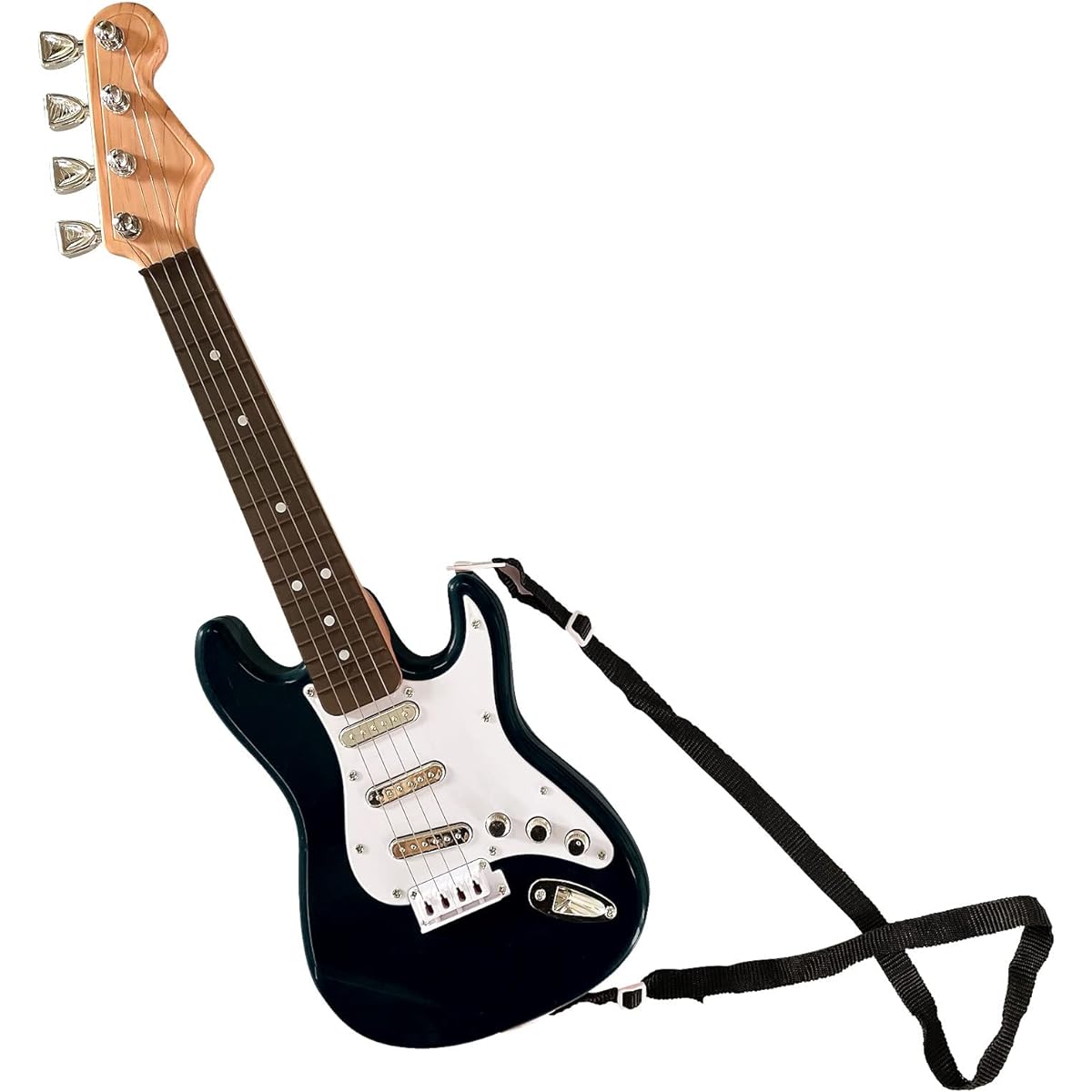 Huang Cheng Toys 16" Portable Mini Toy Guitar Practice Neck Electric Guitar Strings Fingers Instructor Beginner Guitar