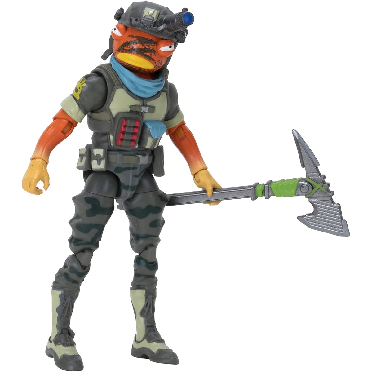 Fortnite FNT0804 Solo Mode Core Triggerfish 4" Highly Detailed Figure with Harvesting Tool Styles include Phoenix, Riptide, Grotto Henchman, Sludge and More, Triggerfish