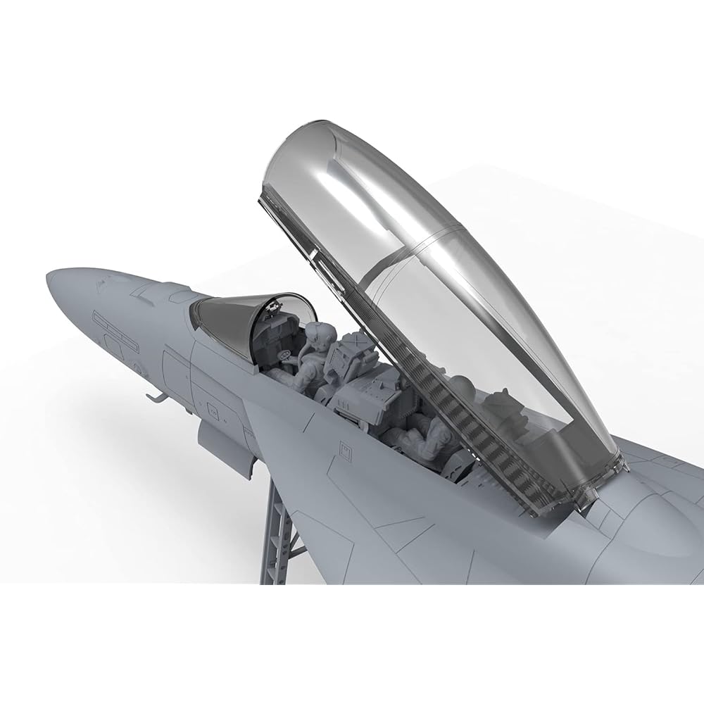 Mon Model 1/48 U.S. Navy Boeing F/A-18F Super Hornet Fighter Two-Seat Plastic Model MLS013