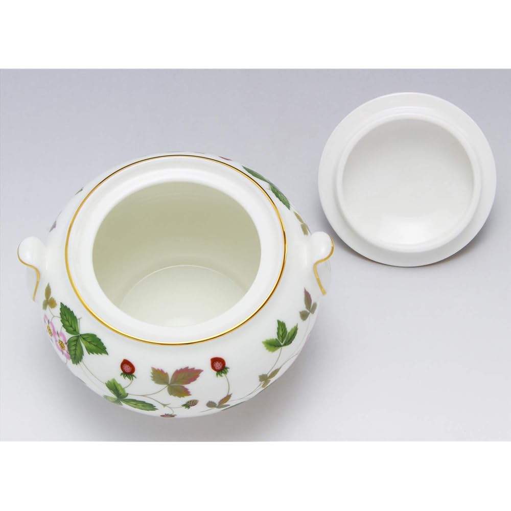 [Regular Imported Product] Wedgwood Wild Strawberry Tea Sugar Box L Wedding Gift Present 50105506034