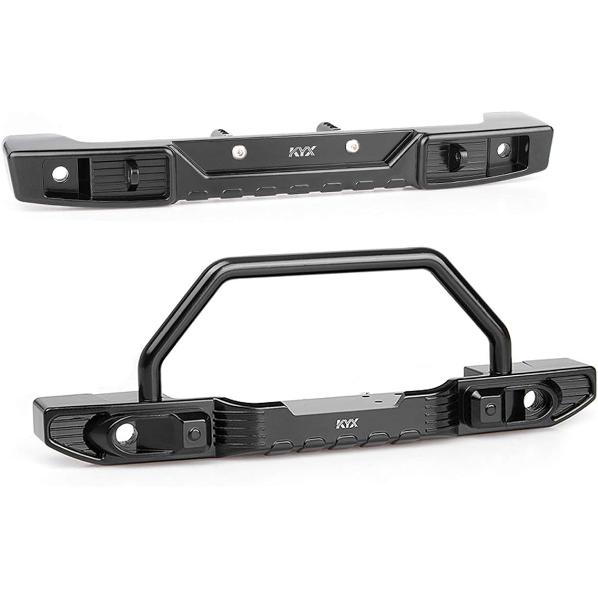 KYX Racing CNC Machined Aluminum Alloy Front Rear Bumper Set for 1/10 RC Crawler Axial SCX10 III AXI03007 SCX10.3