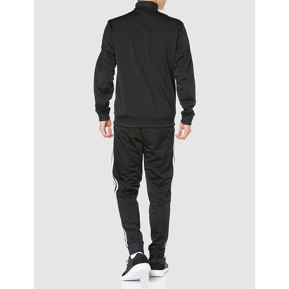 [Adidas] Jersey Top and Bottom Set Essentials 3 Stripes Tracksuit Men's