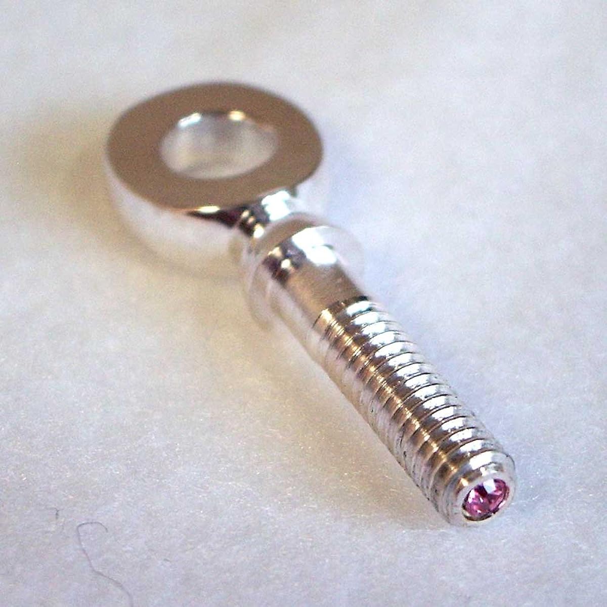 BULLSEYE B Clarinet Ligature Rouge EX Sterling Silver (Top Fastening) (Blue)