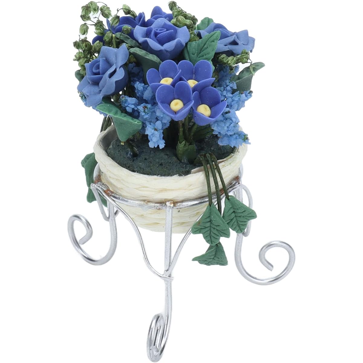 Tnfeeon Miniature Flowers Exquisite Exterior Miniature Dollhouse Plants for Dollhouse Home