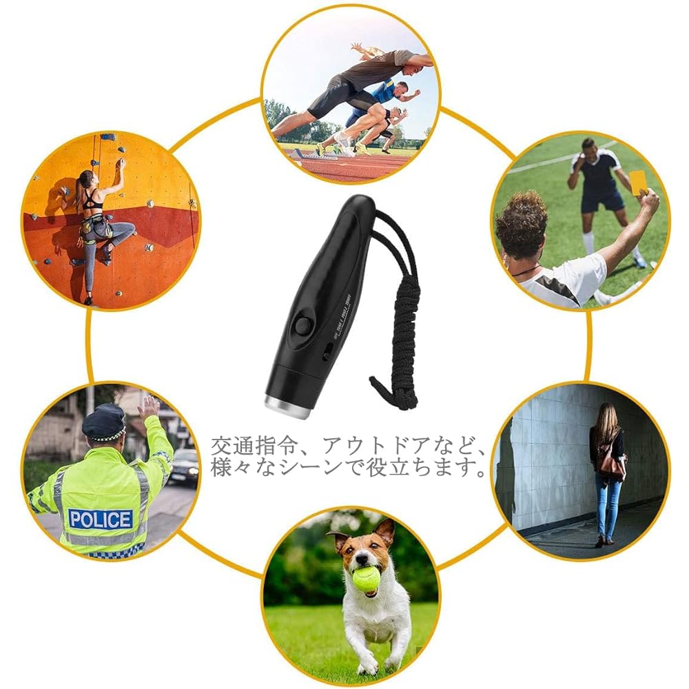 IMTOD Electronic Whistle, 3 Levels, 3 Types of Whistle, Loud Volume, 130db Soccer, Basketball, Sports, Refereeing, Team Competitions, Outdoors, Disaster Prevention, Crime Prevention, Climbing, Pests, Hygiene, Infection Control, Bear Repellent, Strap Incl