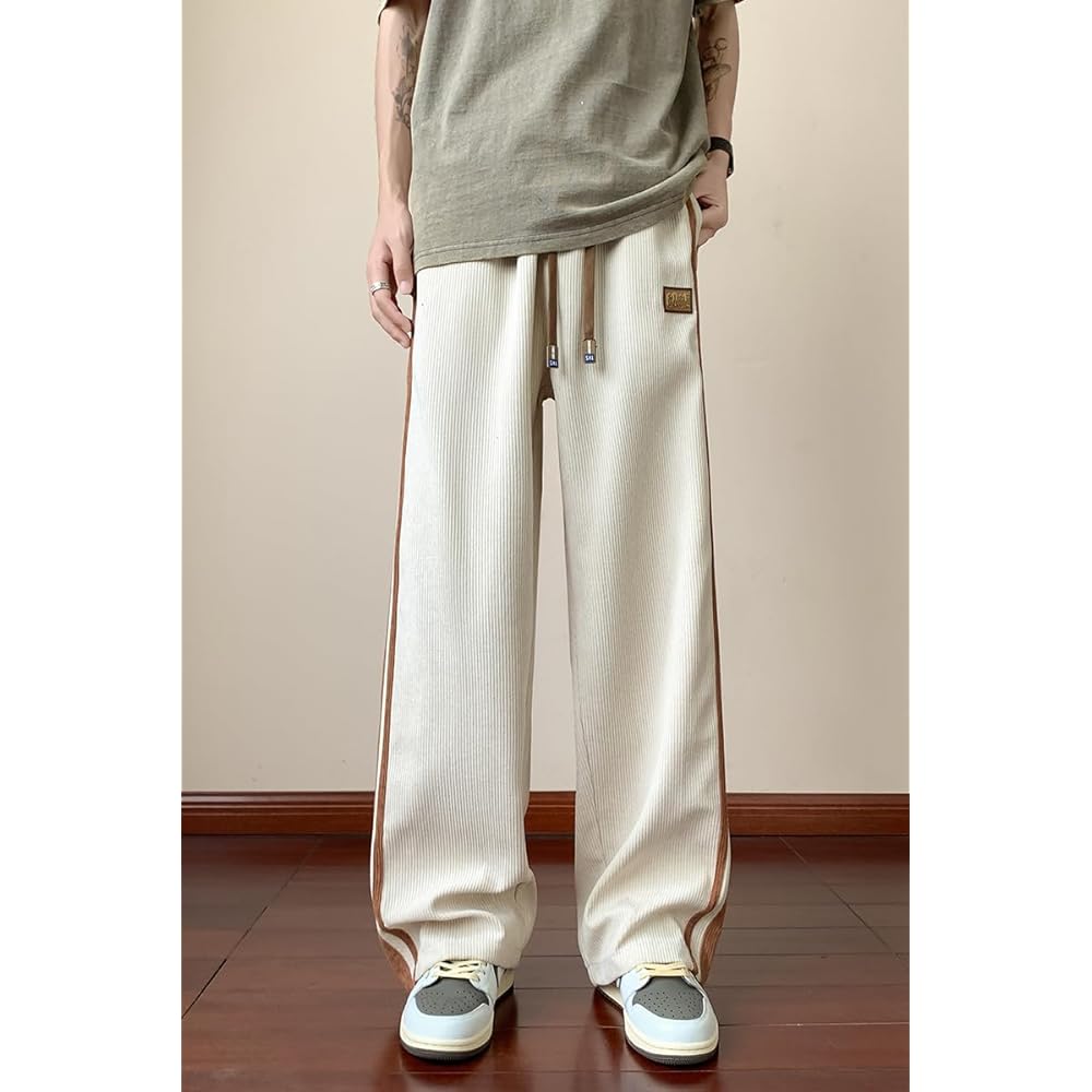 Men's Pants, Wide Pants, Loose, Big Silhouette, Summer Clothes, Breathable, Lightweight, Thin, Large Size, Outdoor, Casual, Simple, Long Pants, Plain, Soft and Comfortable, Stylish, Sports Pants, Popular, Spring Clothes