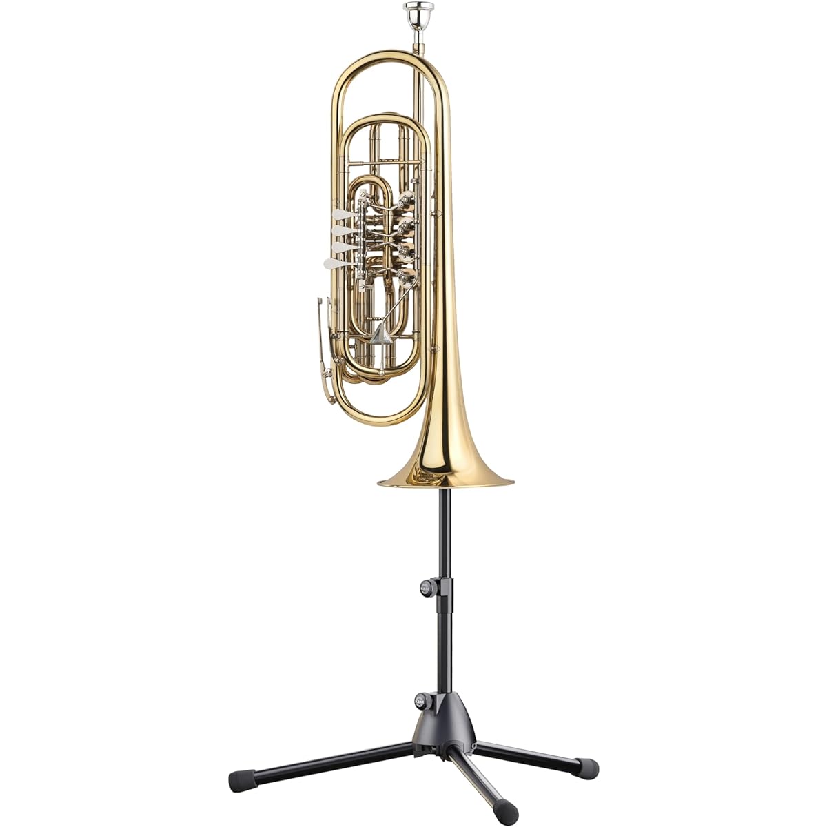 K&M Bass Trumpet/Flugelhorn Stand, Height Adjustable from 480-700mm, 15239-000-55