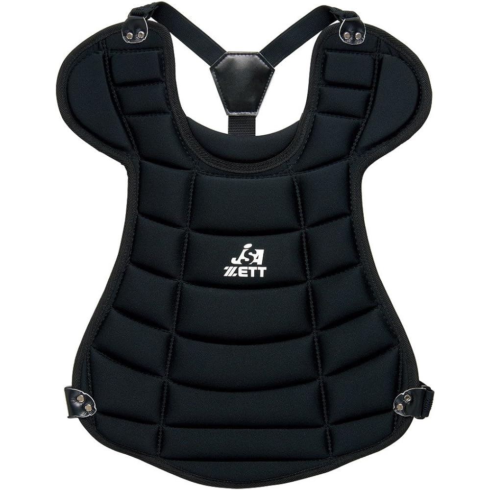 ZETT Youth Baseball Softball Catcher Protector BLP7340 Black