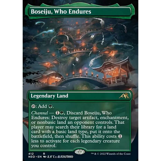 Magic the Gathering Brave Monks (412) Borderless Foil Kamikawa: Neon Dynasty