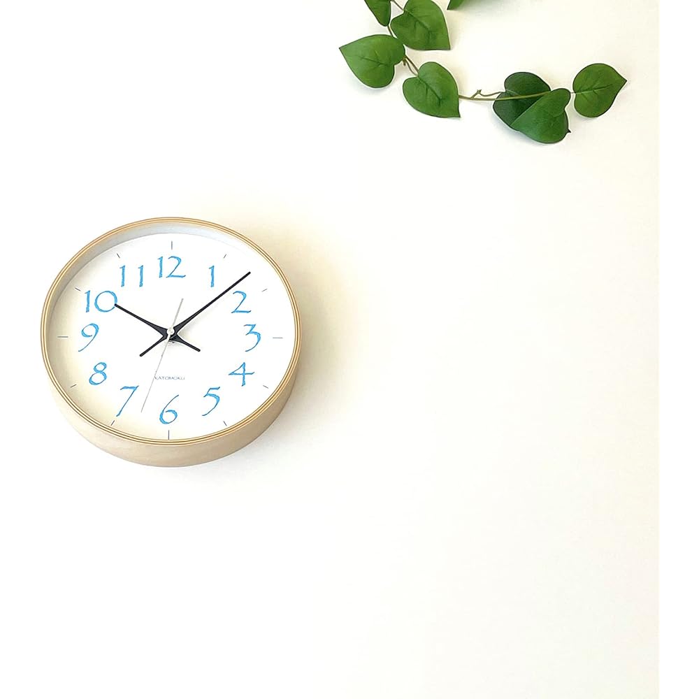 KATOMOKU plywood wall clock 20 sweep (continuous second hand) km-119LB φ252mm