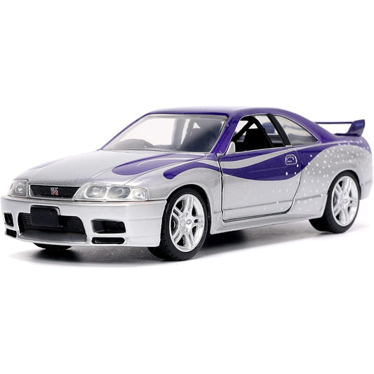 Fast & Furious 1:32 1995 Nissan Skyline GT-R (BNCR33) Diecast Car Toy for Kids and Adults