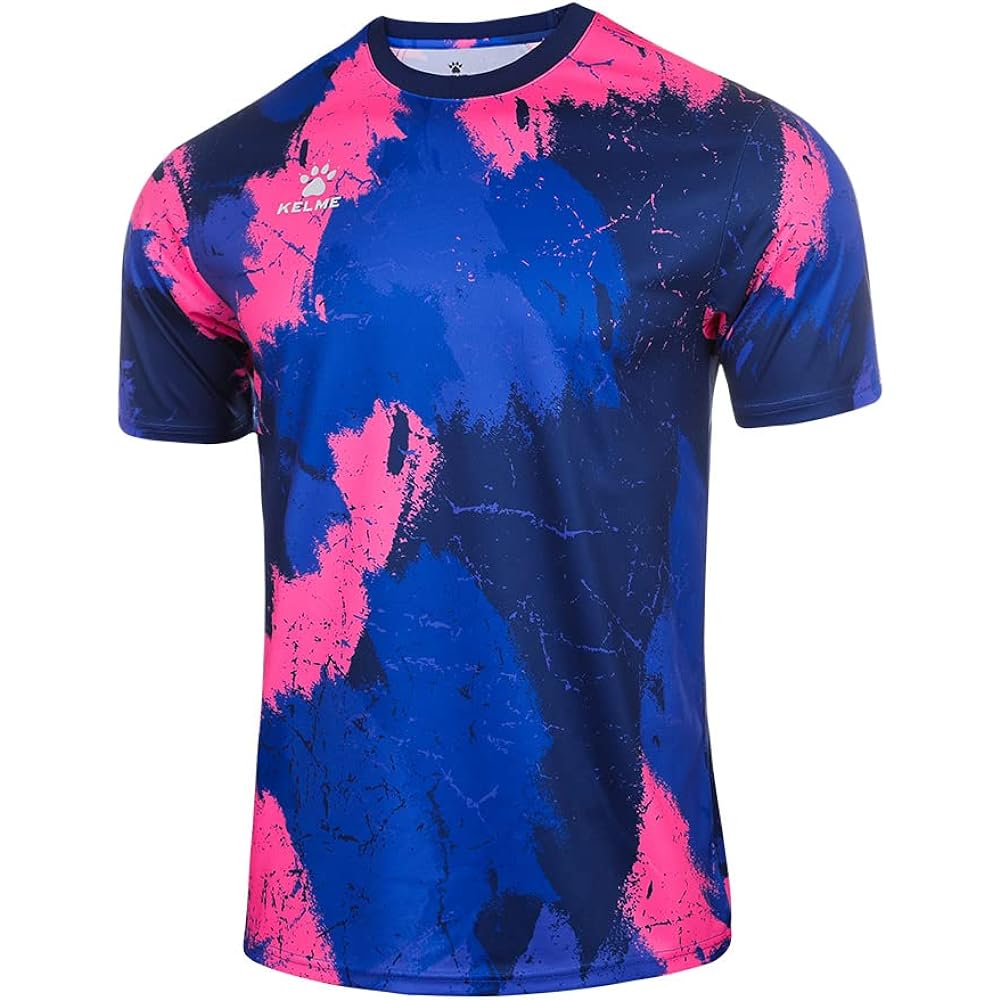 Kelme Soccer Shirt, Men's Soccer Wear, Game Shirt, T-Shirt Running, Short Sleeve, Practice Shirt, Training