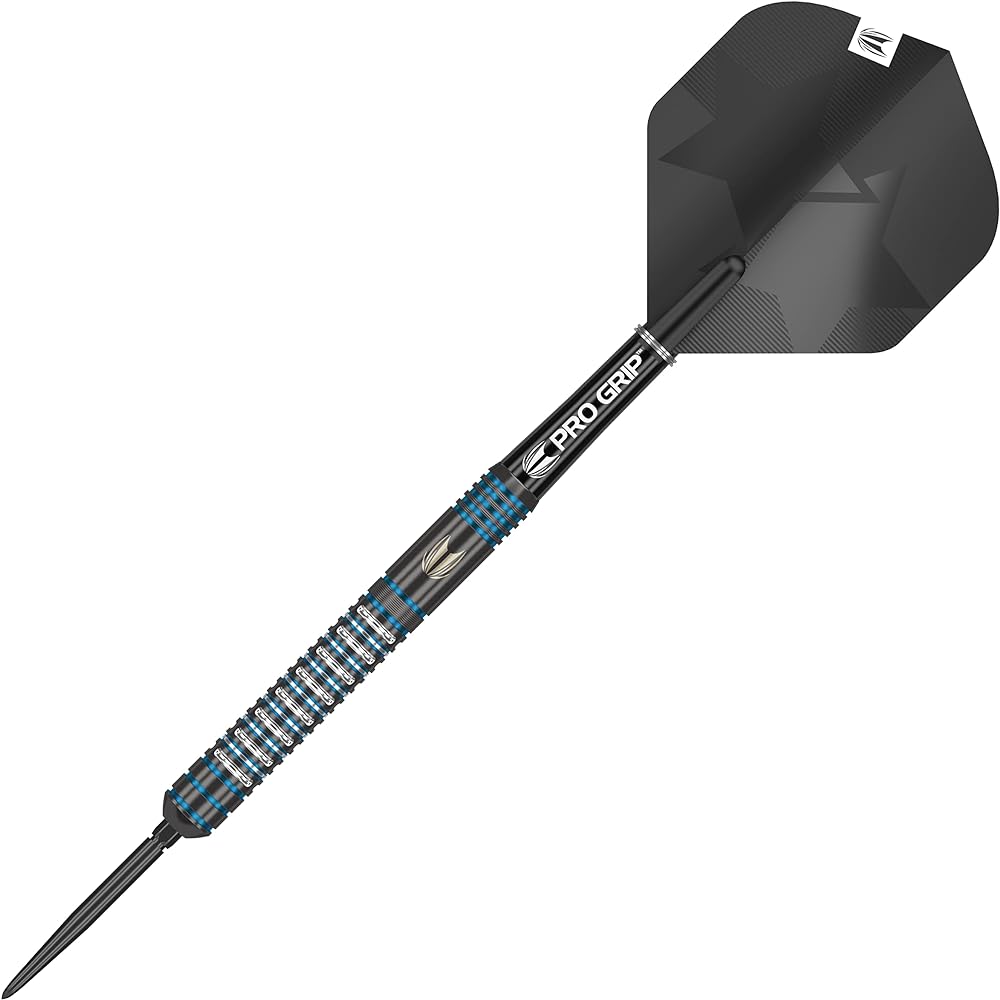Target Darts Adrian Lewis Black Edition 90% Tungsten Swiss Point Steel Tip Dart Set