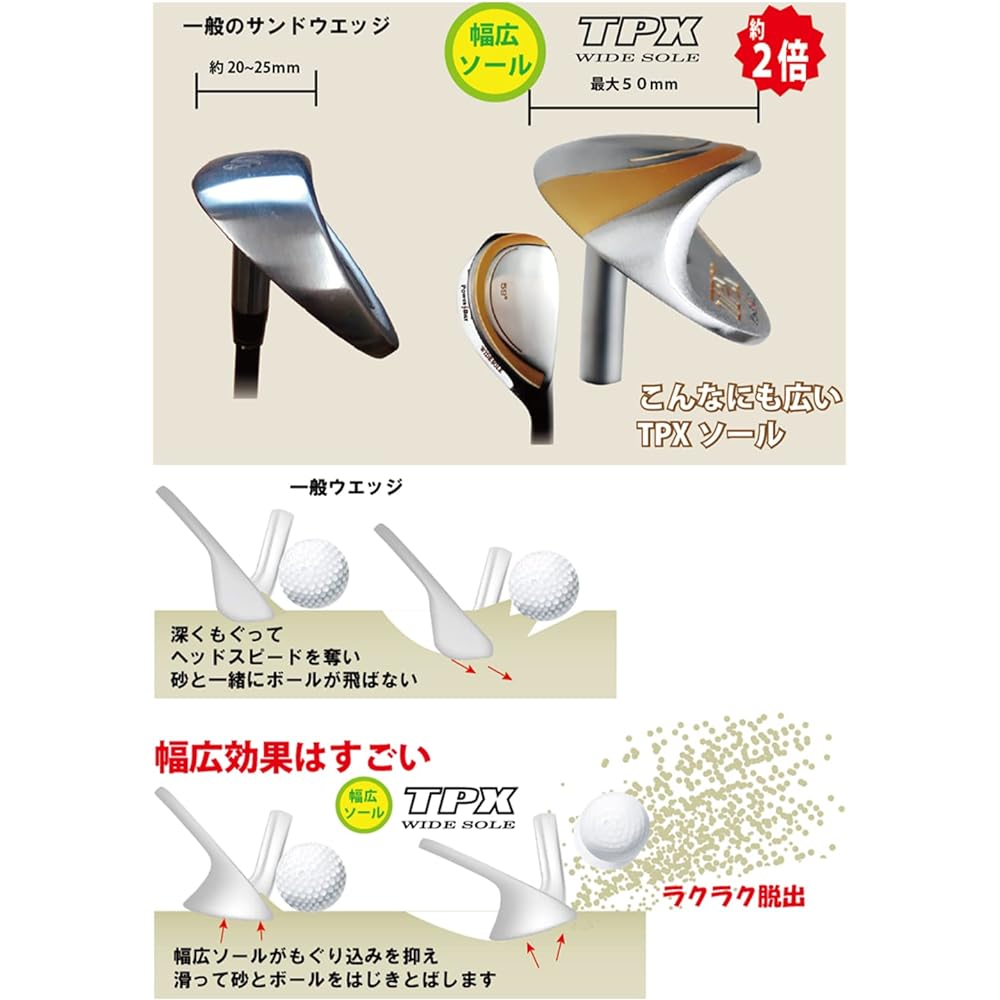 Golf Sand Wedge Ladies TPX Wide Sole 59 Degree Carbon