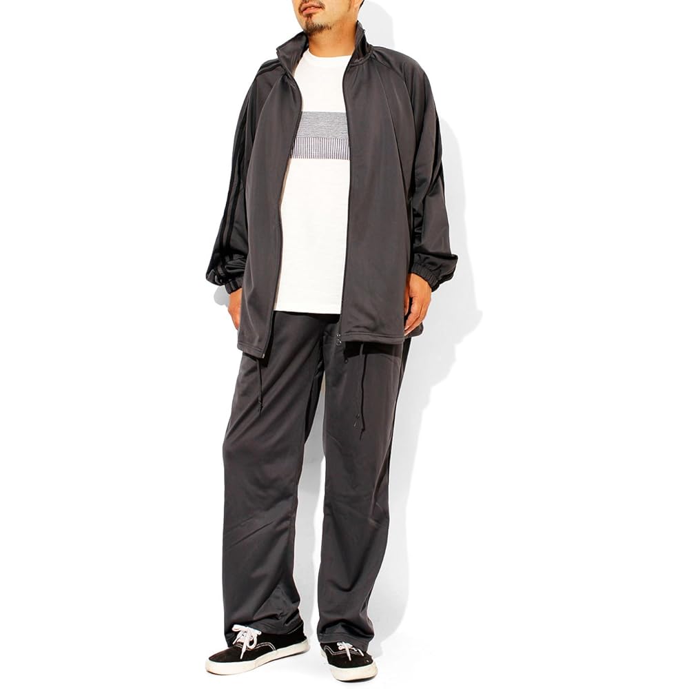 [One Colors] Jersey Men's Large Size Setup Top and Bottom Sportswear Tricot Line [M~5L Size]