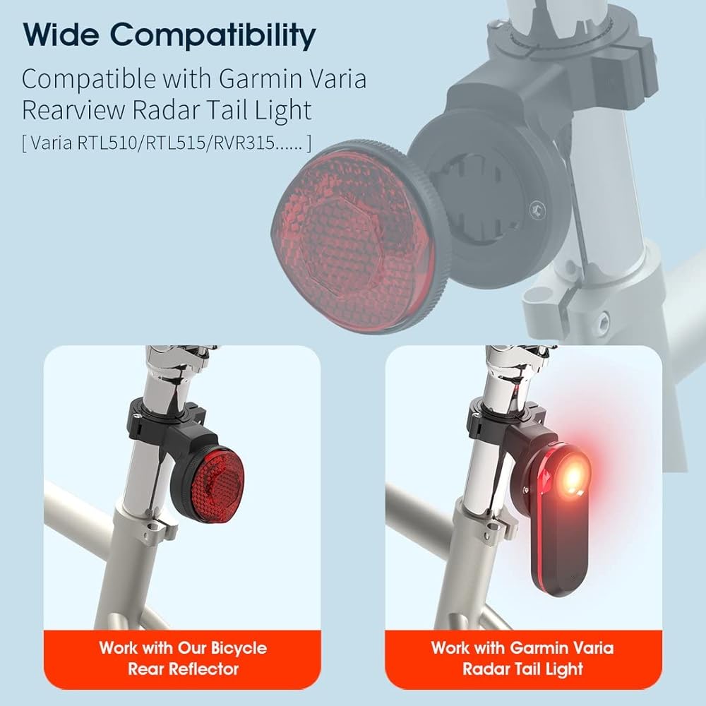 AirTag Case Bicycle Hidden Seatpost Mount Anti-Theft Air Tag GPS Tracker Bike Reflector Holder for Mountain Bike, Electric Bike, Scooter