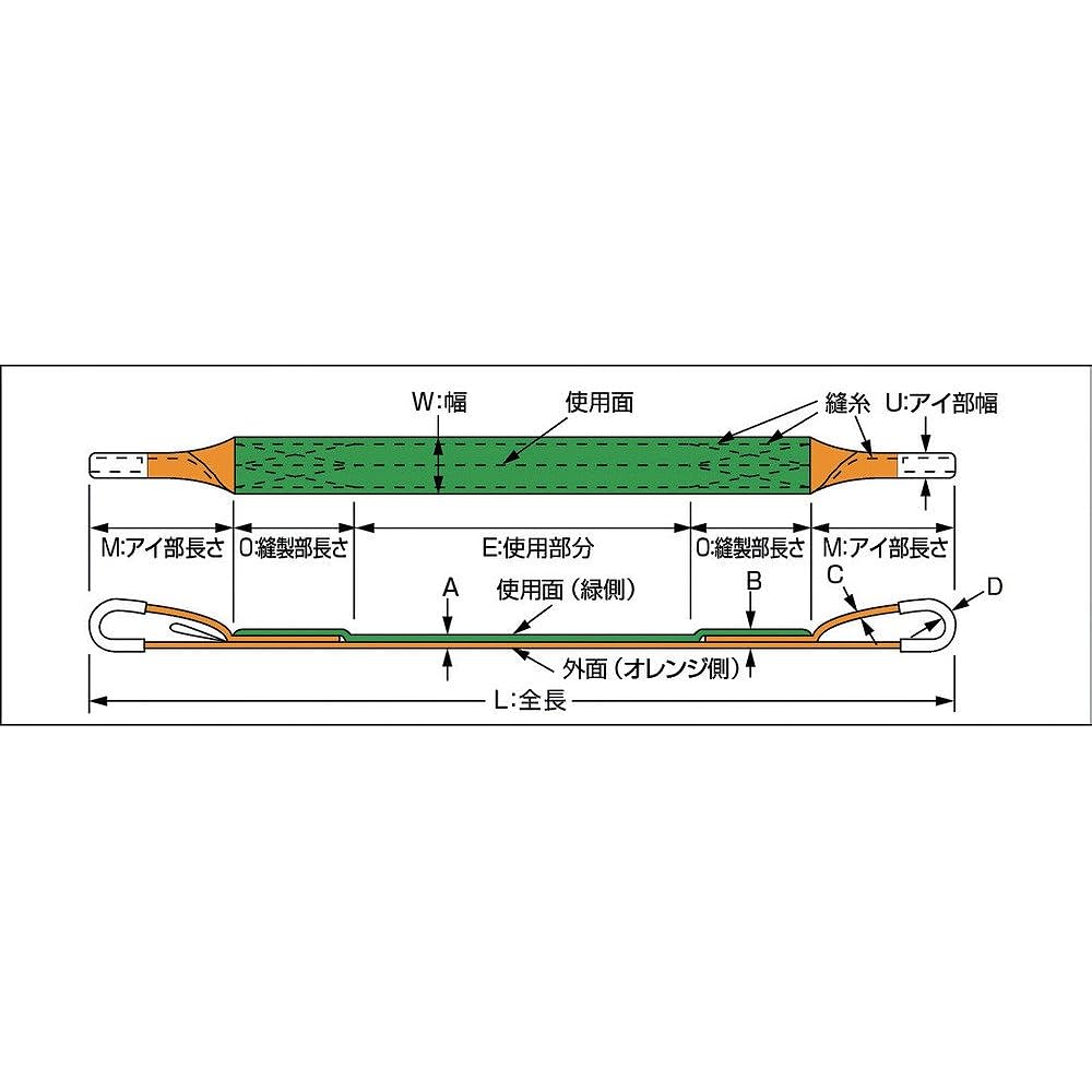 TRUSCO Belt Sling JIS3 Grade Eye Shape on Both Ends 35mmX3.0m G35-30