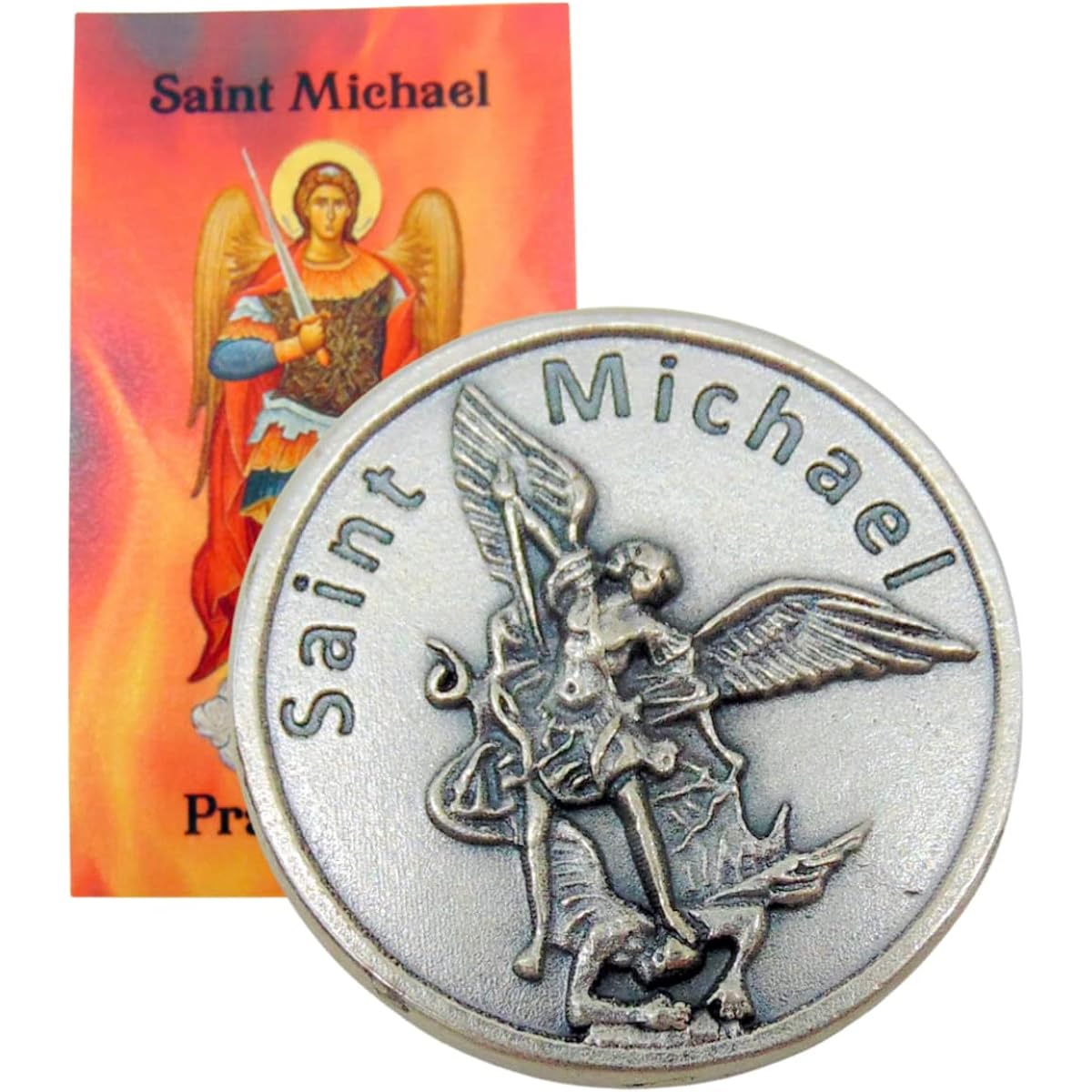 St. Michael Police Prayer Gift Set with Metal Token and Holy Card for Officers
