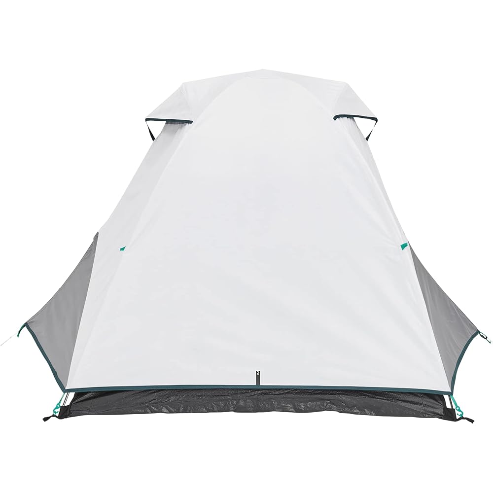 QUECHUA Decathlon Camping/Climbing/Hiking Tent Light blocking, heat blocking, waterproof, wind resistant, compact, easy to set up, easy to carry MH100 FRESH & BLACK - For 2 people [One-touch easy set up, solo, family, outdoor, water pressure resistant, d
