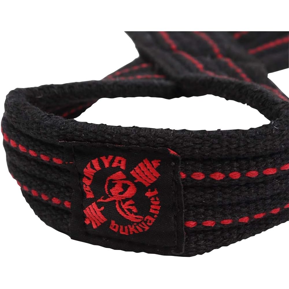 Oni Eight Strap Left and Right Set Strong Wrist Strap Black Red Men's Women's Muscle Training Fitness Barbell Dumbbell