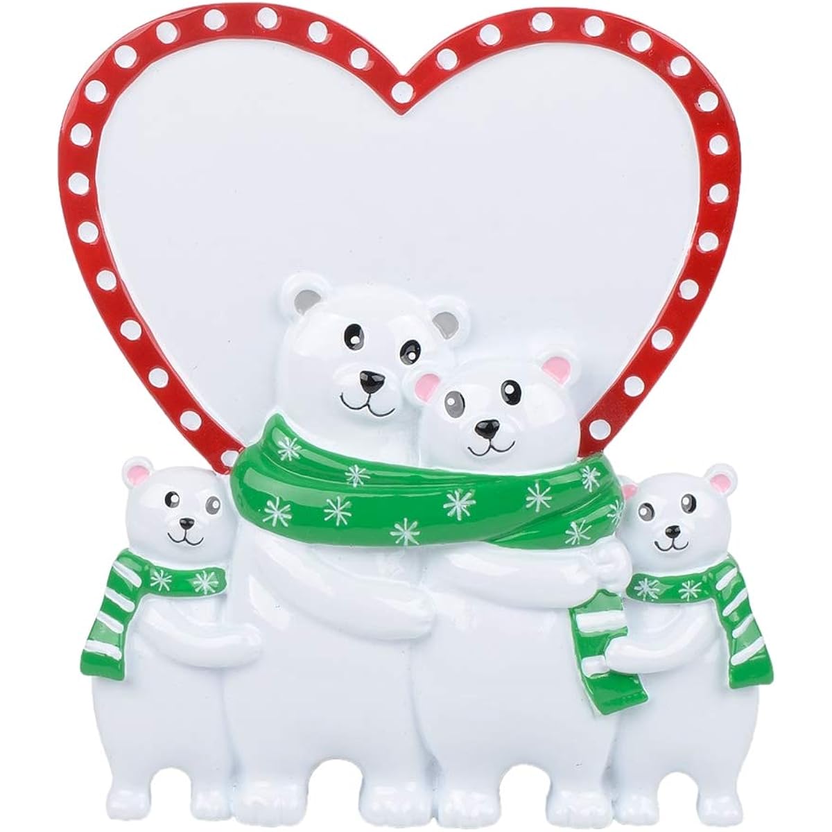 MAXORA Polar Bear Family Ornament Tabletop Christmas Decorations WorldwideT201-4