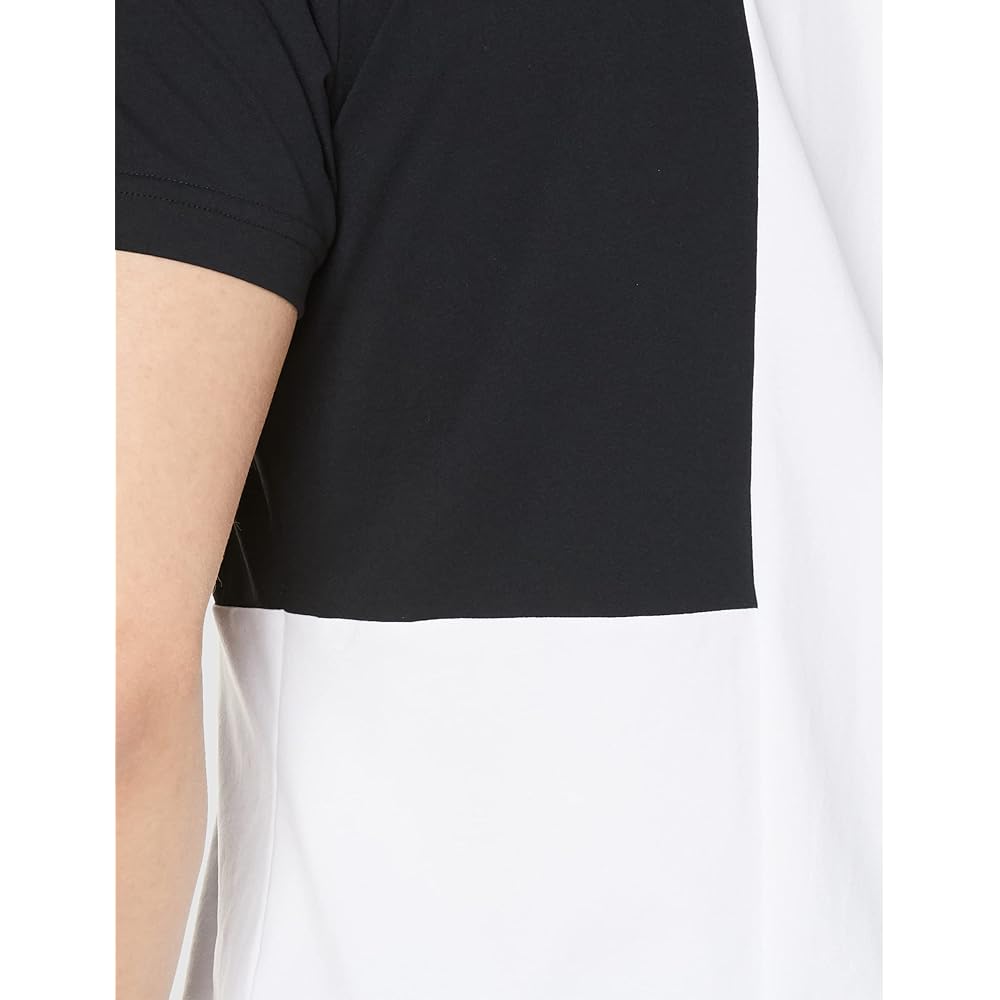 [DESCENTE] Short Sleeve Shirt Sweat Absorbent Quick Drying UVCUT UPF50+ Stretch Switching Design Logo Print Golf DGMVJA05 Men's
