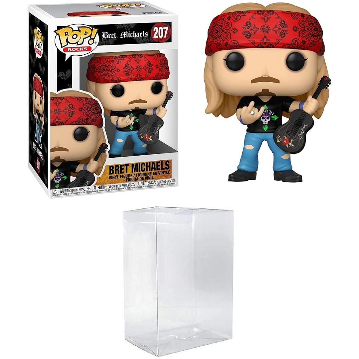 Funko POP! Rocks: Bret Michaels with EcoTEK Pop Protector