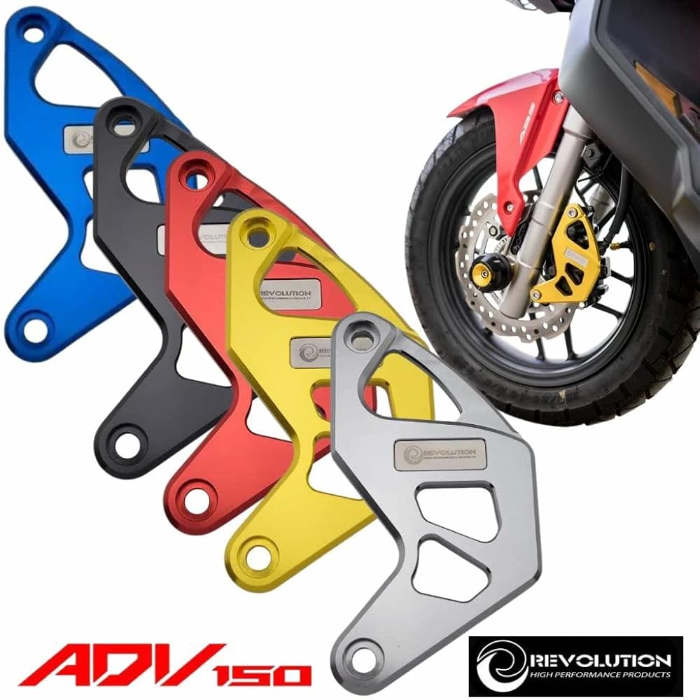 Revolution Front Caliper Guard for Honda ADV150/160 PCX160/Honda ADV150/160 PCX160 Front Caliper Guard Revolution KF38 KF54 KF47 (Black)