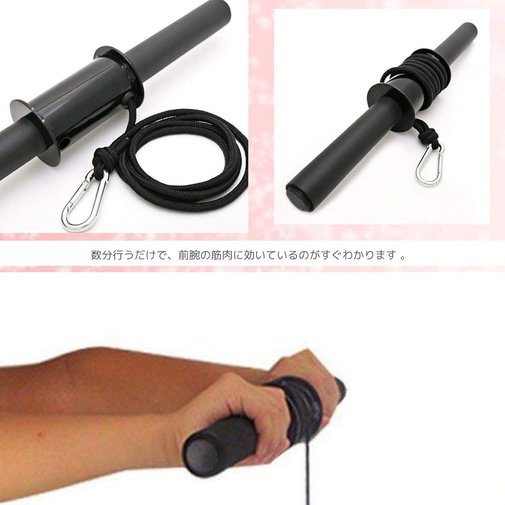 (nakira) Easy Forearm Strengthening Wrist Roller Wrist Muscle Training Fitness Training Equipment nkr669