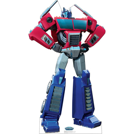 Cardboard People Optimus Prime Cardboard Cutout Stand Up - Transformers EarthSpark (TV Series)
