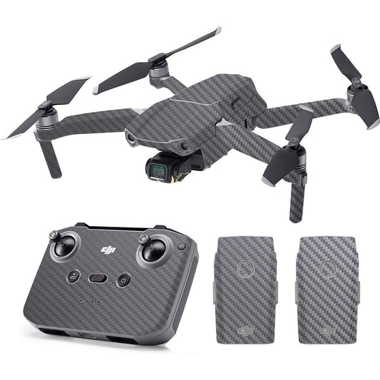 SopiGuard Skin for DJI Mavic Air 2 Precision Vinyl Stickers Full Drone Set + Controller + 3 Battery Skins (3M Carbon Gunmetal Grey)