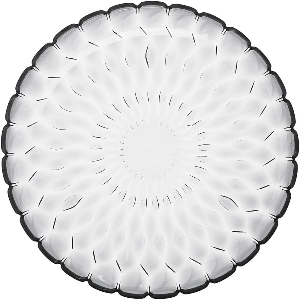 Kartell Medium Plate Crystal φ45/H3.5cm Jelly Plate SFAC-K1226-B4 [Authentic Product from Domestic Sole Distributor]