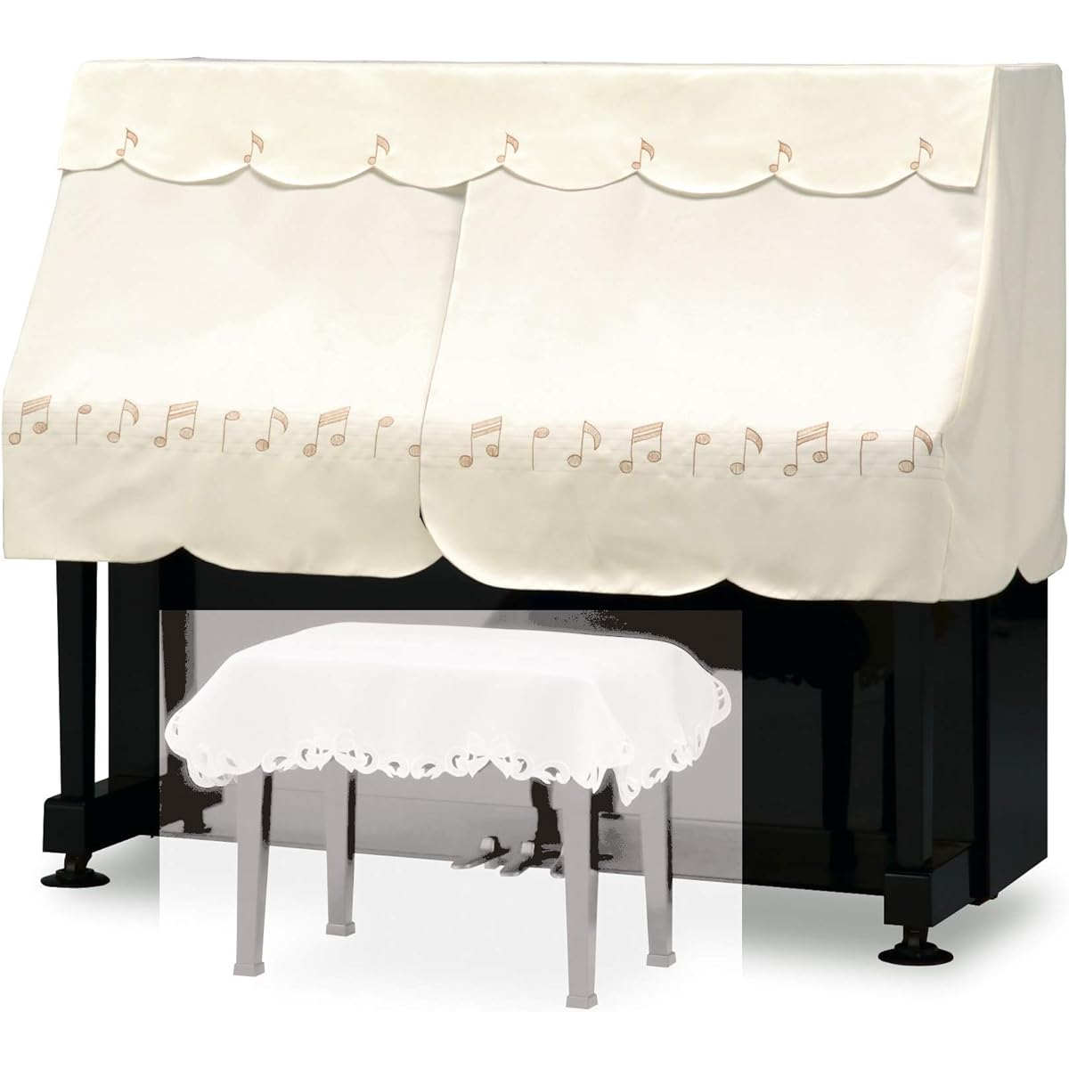 [Special edition with cloth UP] Piano cover (half cover) Yoshizawa PC-760MW (S/M size)