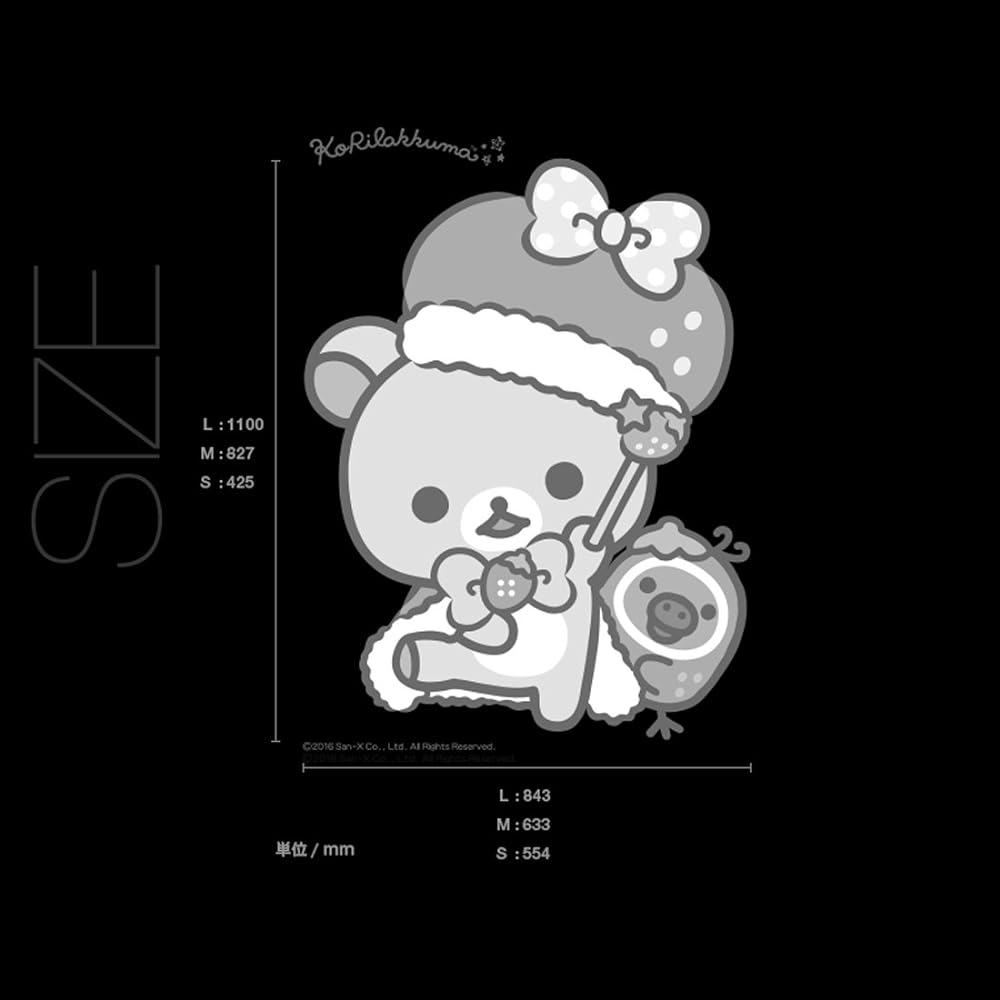 Tokyo Sticker Wall Sticker Rilakkuma "Everyone in Korilakkuma is Strawberry_008" TS-0093-AS