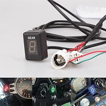 Speed Display Meter Motorcycle LCD Electronics 1-6 Level Gear Indicator Digital Gear Meter Triumph Speed Triple Non-ABS 2002-2004 TT600 TT 600