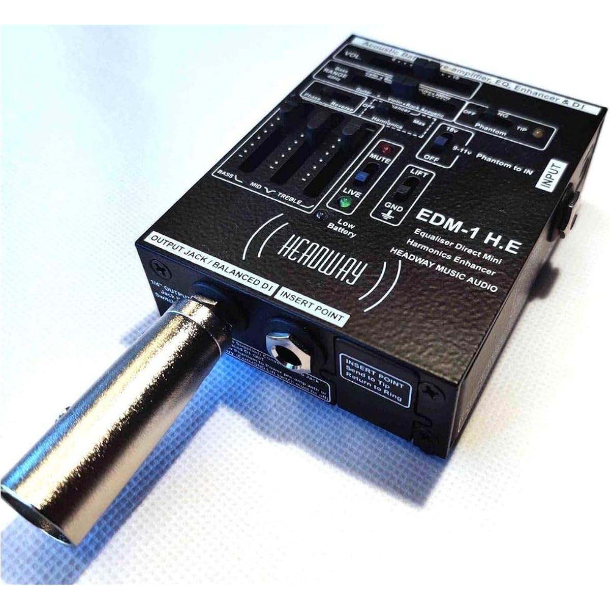 HEADWAY MUSIC AUDIO EDM-1 H.E Compact preamplifier DI for acoustic instruments [Domestic regular product]
