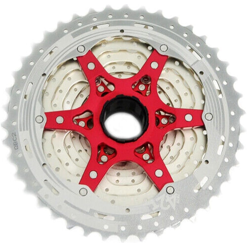 SunRace CSMX8 Wide Ratio Cassette 11-42T, 11 Speed, Silver, XTE1386