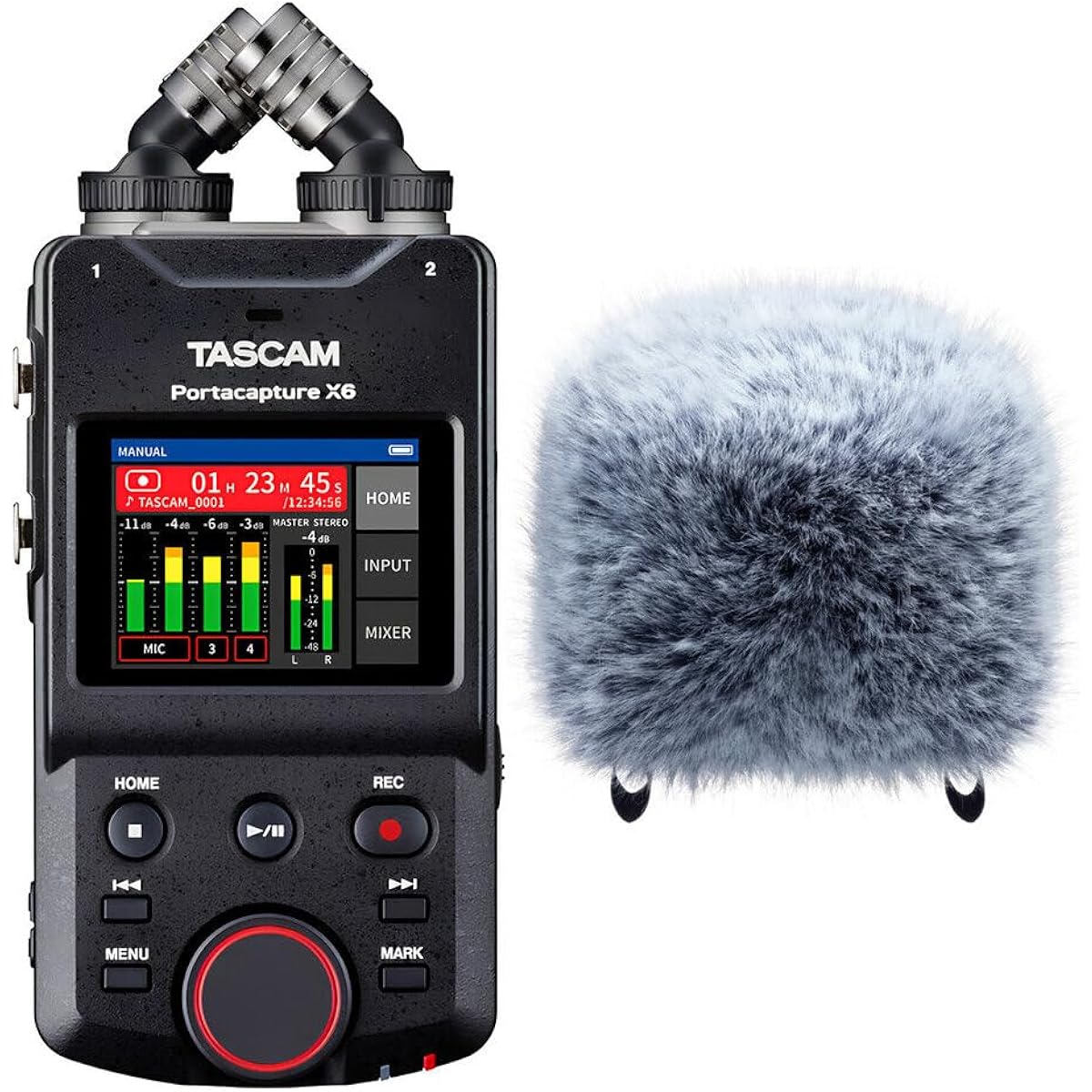 TASCAM Portacapture X6+WS-86 32bit float recording 6-track portable recorder/with windscreen