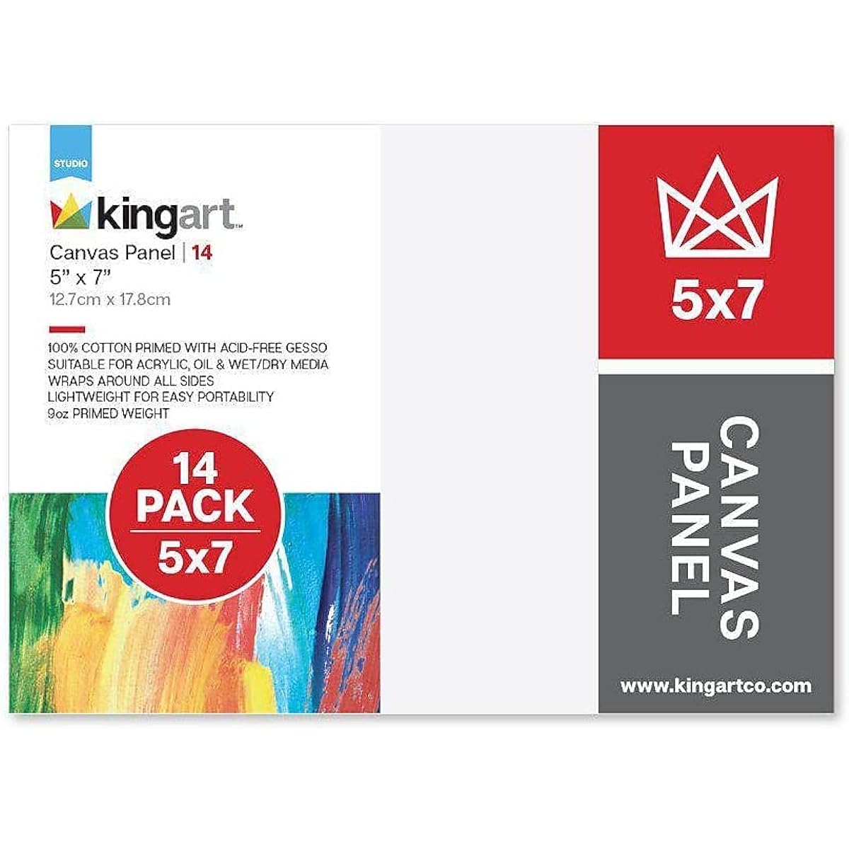 KingArt Studio Canvas Panels 14 5" x 7"