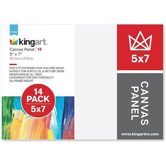 KingArt Studio Canvas Panels 14 5" x 7"