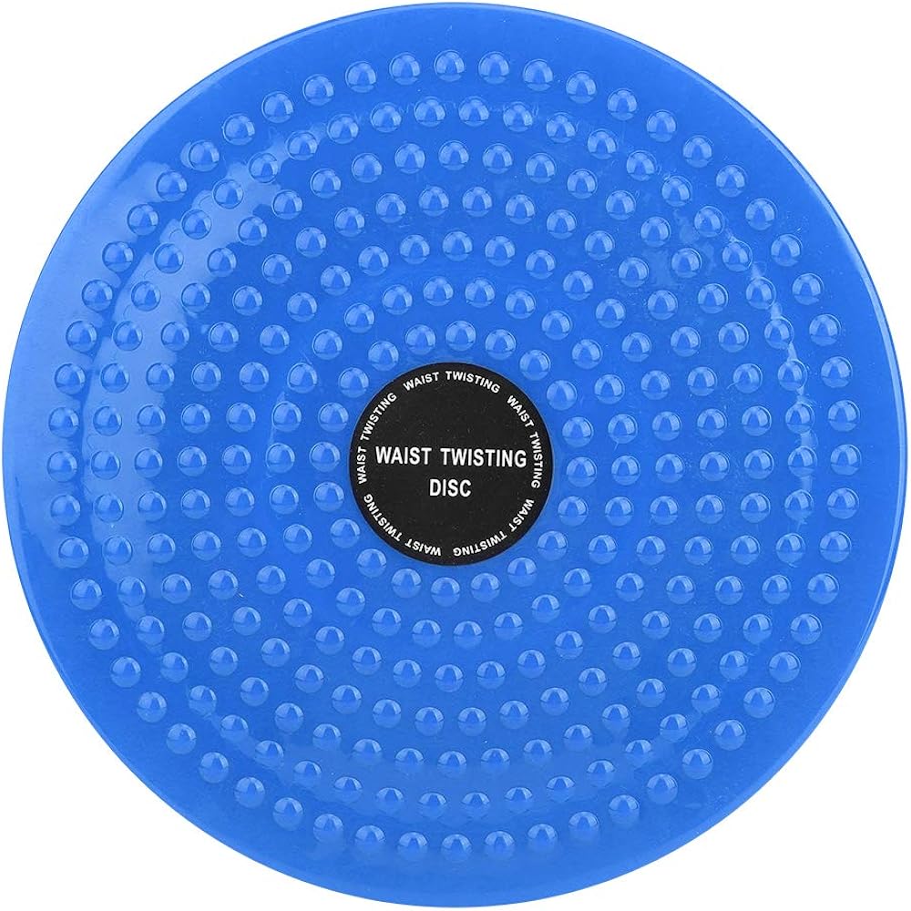 Wear-resistant domestic body twister, multi-functional slimming equipment twisting waist disc, home thick design non-slip sports fitness equipment (blue)